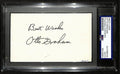 Otto Graham HOF Signed/Inscribed 3x5 Index Card Browns PSA/DNA 196968