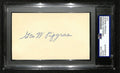 George Pipgras Signed/Auto Cut on 3x5 Index Card New York Yankees PSA/DNA 196986