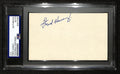 Fred Haney Signed Cut on 3x5 Index Card Milwaukee Braves PSA/DNA 196994