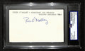 Peter O'Malley Signed Cut on 3x5 Index Card Los Angeles Dodgers PSA/DNA 196999