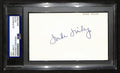 Mike Miley Signed/Auto Cut on 3x5 Index Card California Angels PSA/DNA 197003