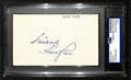 Harry Rice Signed/Inscribed 3x5 Cut on Index Card NY Yankees PSA/DNA 196979