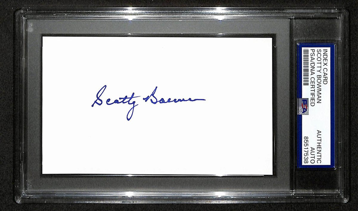 Scotty Bowman Signed/Auto 3x5 Index Card Montreal Canadiens PSA/DNA 197038
