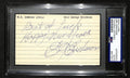 Eric Erickson Signed/Autographed 3x5 Index Card New York Yankees PSA/DNA 197785
