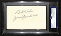 James Braddock Signed/Inscr Cut on 3x5 Index Card Boxer PSA/DNA 197806