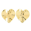Toscana Italiana 18K Gold Plated Hammered Choice of Shape Stud Earrings