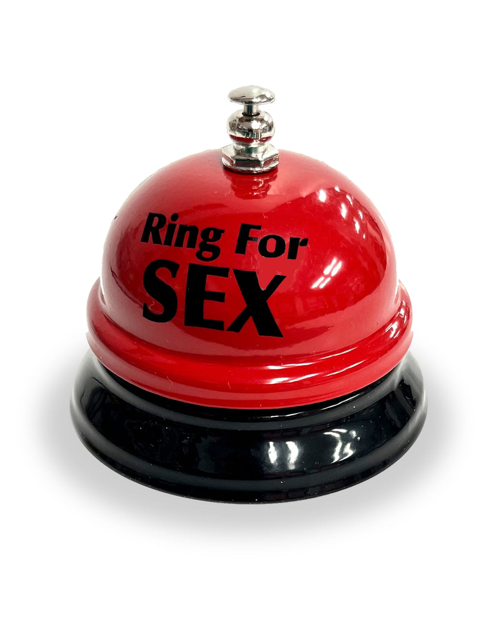 RING FOR SEX BELL - Red Hot Bedroom Office Desk Gag Joke Bar Man Cave Kitchen