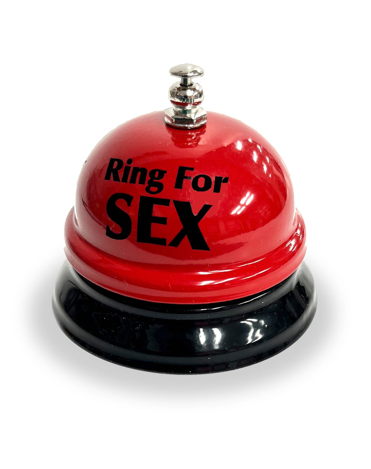 RING FOR SEX BELL - Red Hot Bedroom Office Desk Gag Joke Bar Man Cave Kitchen