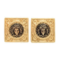 Graziella Choice of Plating Electroform Polished Medusa 1" Stud Earrings