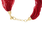 Toscana Italiana Twisted Multi Strand Murano Glass Bead Necklace