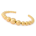 Toscana Italiana 18K Gold Plated Polished Bead Slip-on Cuff Bracelet