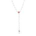 Cameo Italiano "Sacred" Cupid & Heart Cameo & Topaz 32.5"+2" Necklace