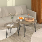 Round Nesting Coffee Table (Set of 2)