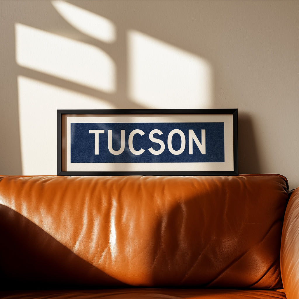 Framed Tucson Navy Bus Scroll