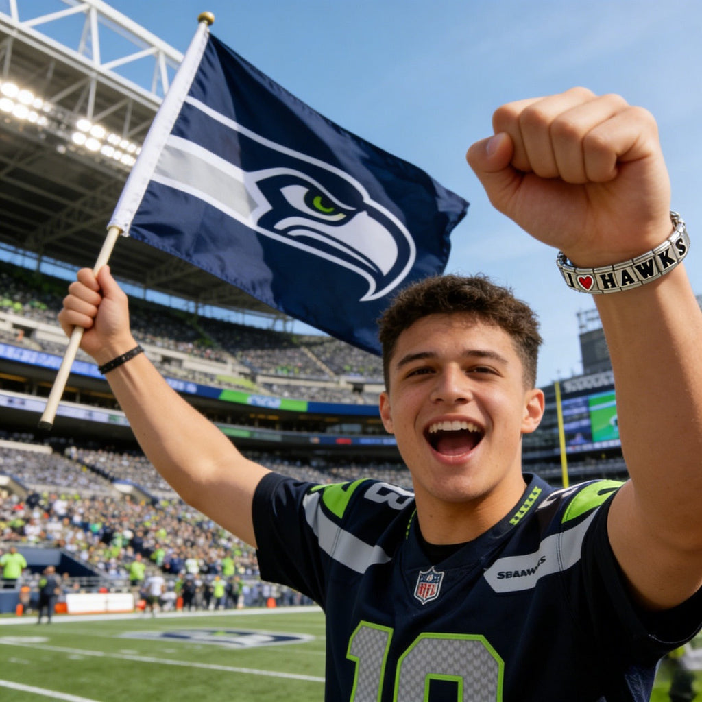 Seattle Seahawks Italian Charm Bracelet – Personalized Fan Gift for  for Birthdays, Holidays & Game Day