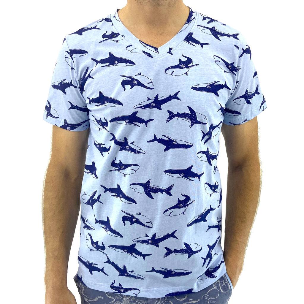 Some Shark Short Sleeve Tops For Men // 2 Pack