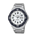 Casio Men's Stainless Steel Water-Resistant Analog Watch with White Dial - MRW-200HD-7B