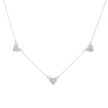 Diamond Treasures Sterling Silver 0.37ctw Diamond Choice of Charm Necklace