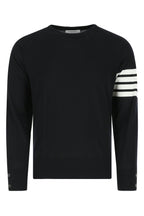 Thom Browne Men Midnight Blue Wool Sweater