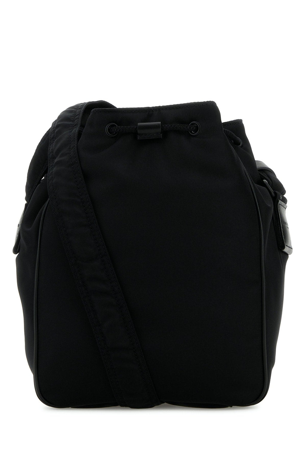 Saint Laurent Men Black Nylon Bucket Bag