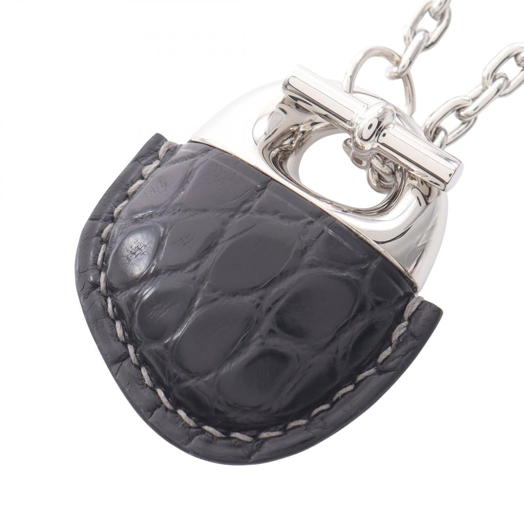 Hermès Galet · Leather & Metal Necklace