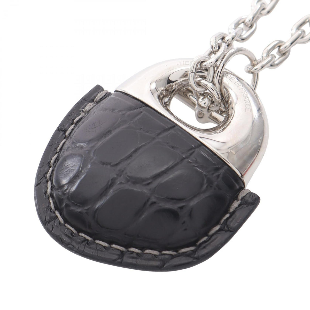 Hermès Galet · Leather & Metal Necklace