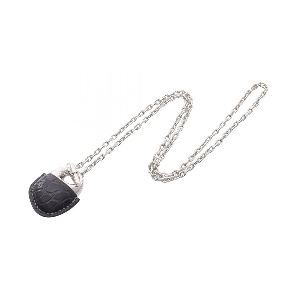 Hermès Galet · Leather & Metal Necklace