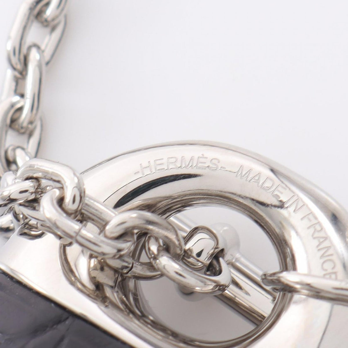 Hermès Galet · Leather & Metal Necklace