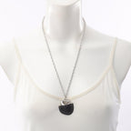 Hermès Galet · Leather & Metal Necklace
