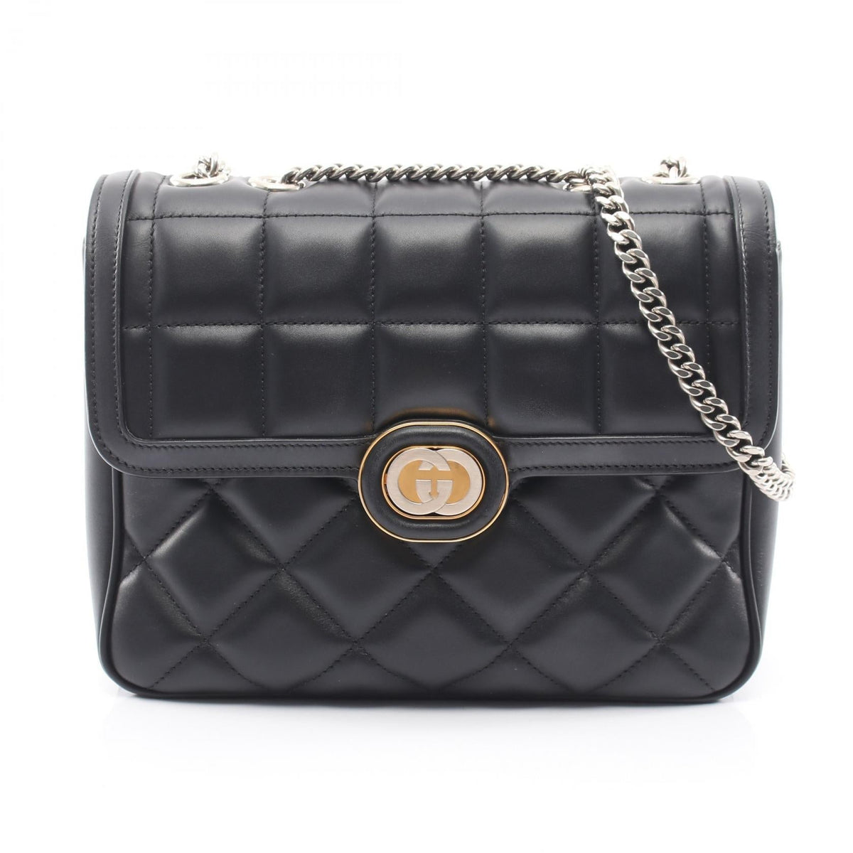 Gucci Deco Chain · Leather Shoulder Bag