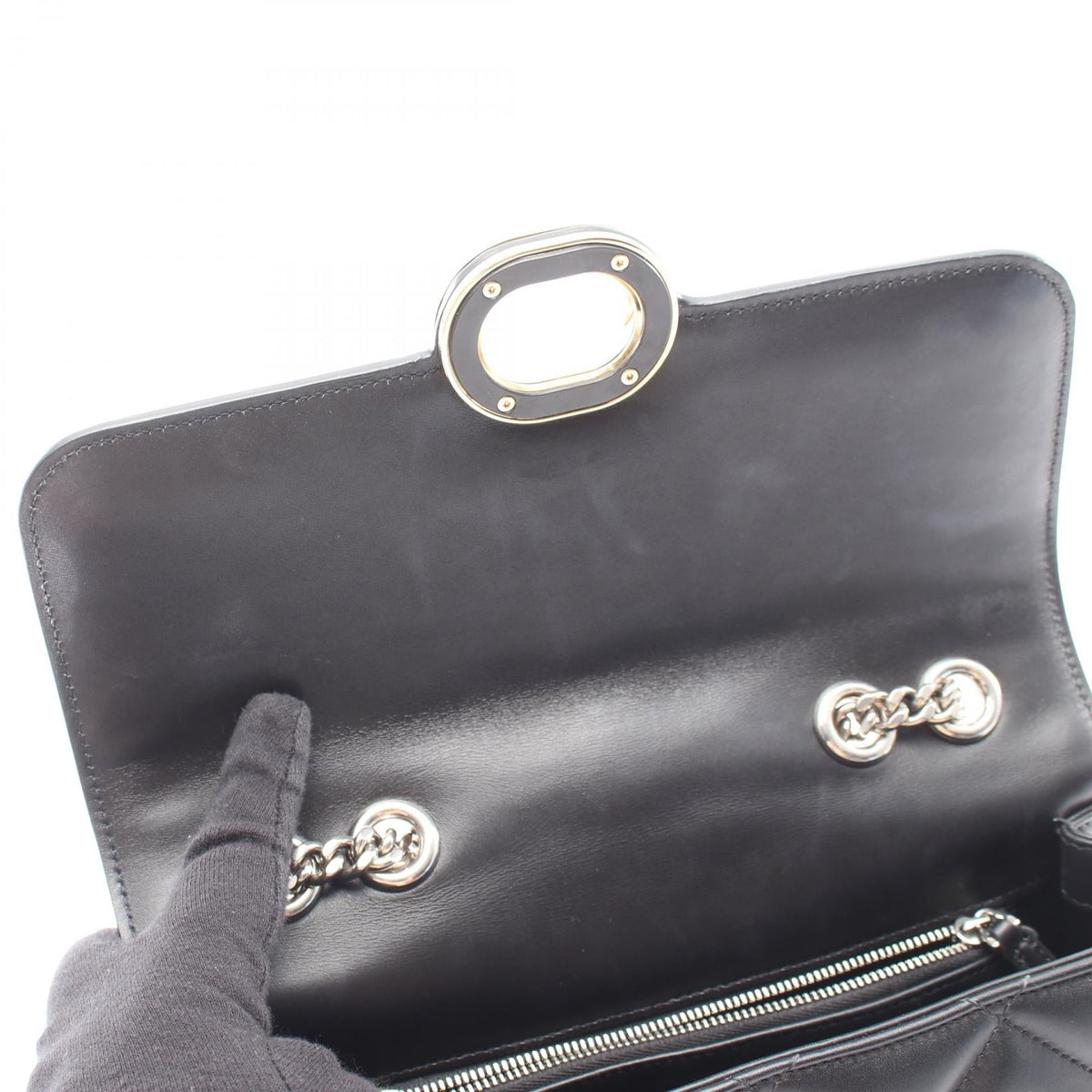 Gucci Deco Chain · Leather Shoulder Bag
