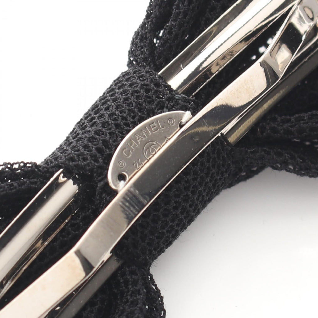 Chanel COCO Mark · Ribbon Barrette · Crystals