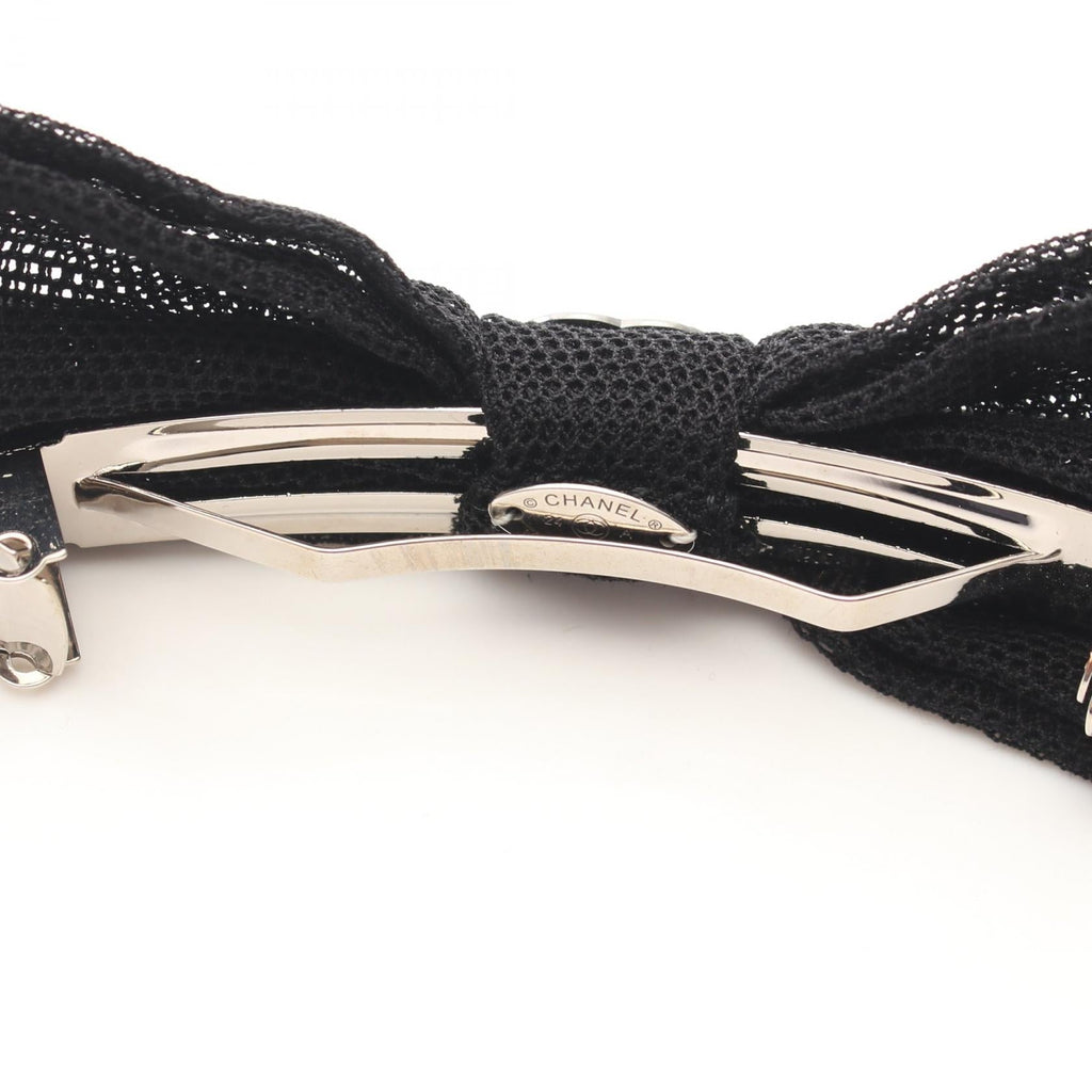 Chanel COCO Mark · Ribbon Barrette · Crystals
