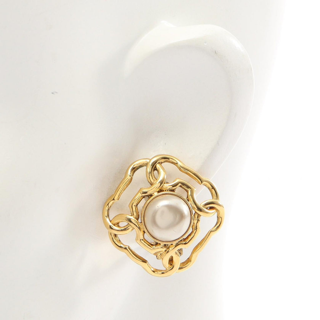 Chanel Chain Earrings · Pearl · Coco Mark
