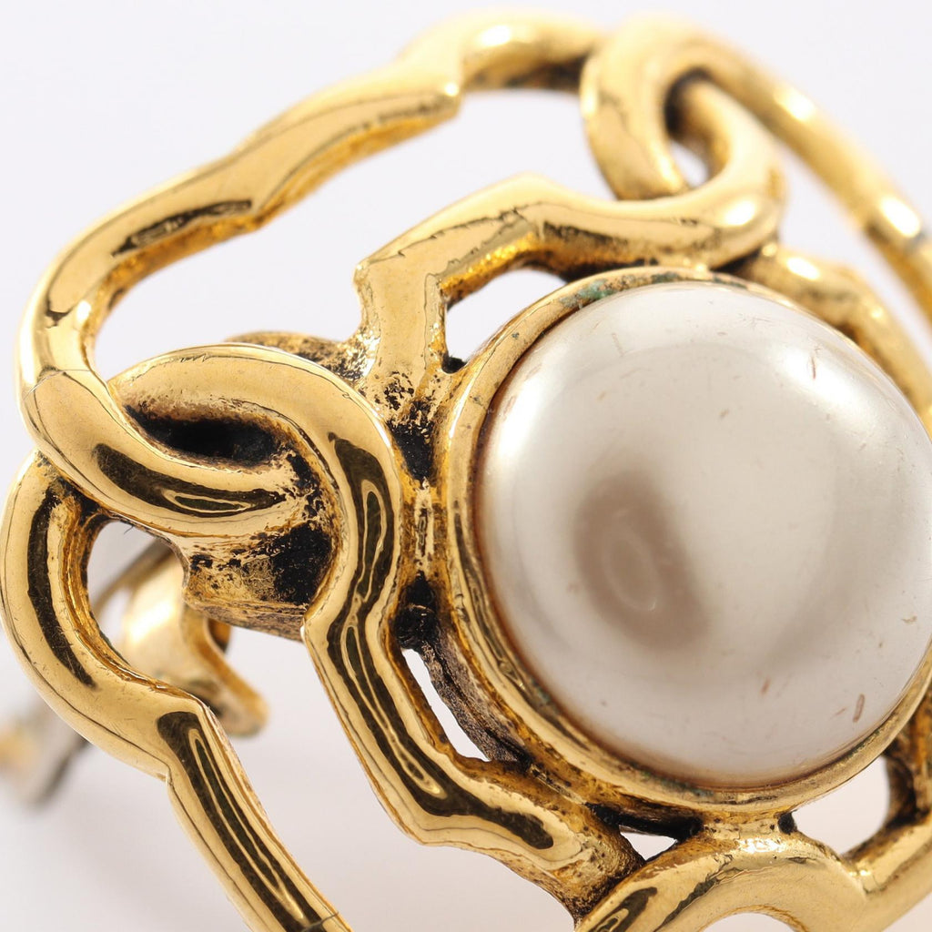 Chanel Chain Earrings · Pearl · Coco Mark