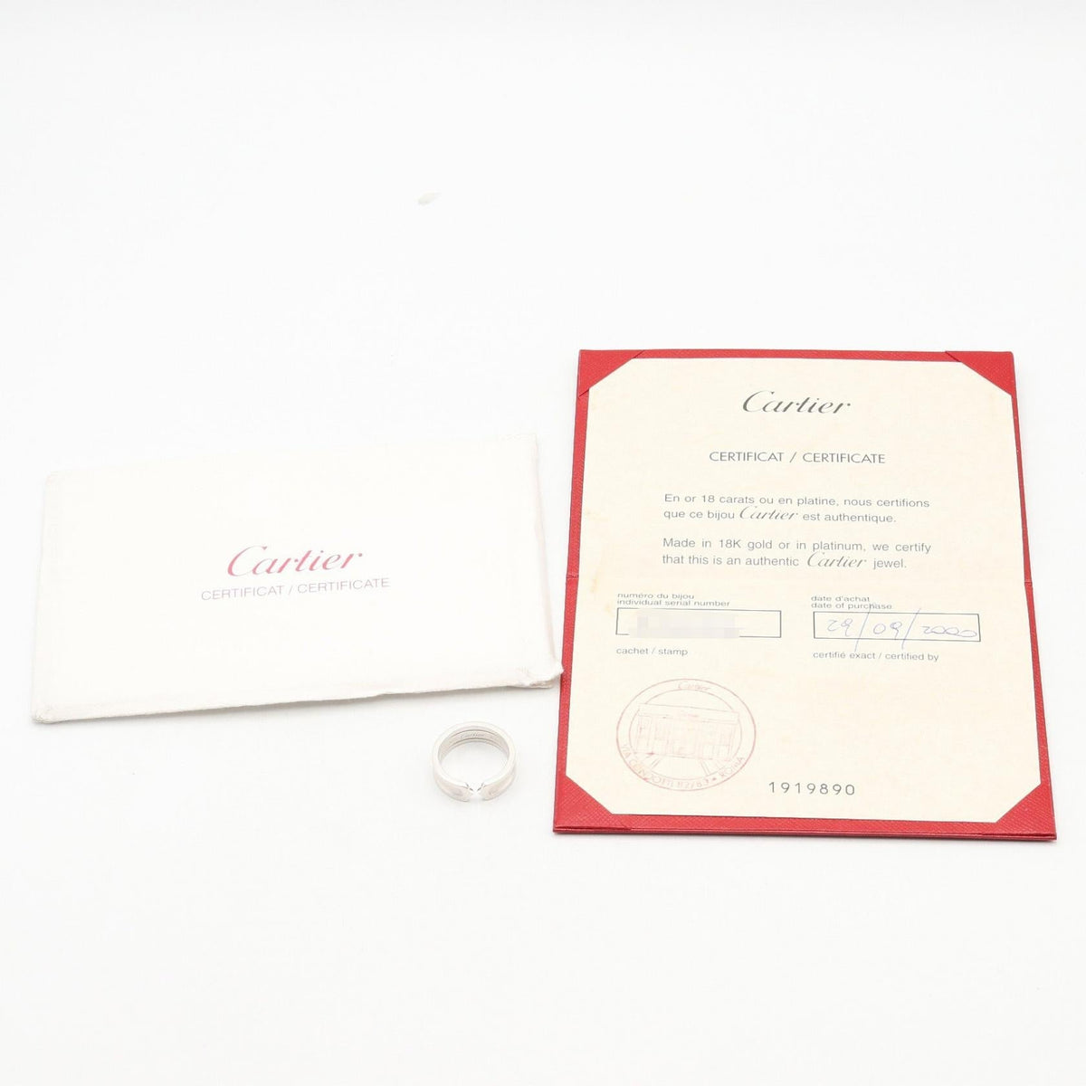Cartier C2 Ring · 18K White Gold
