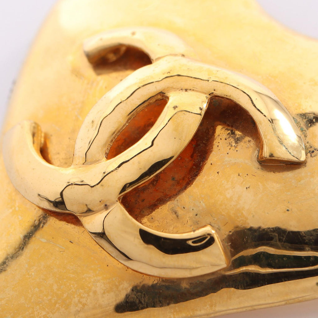 Chanel COCO Heart Brooch · Gold Plated