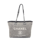 Chanel Deauville Chain Tote · Canvas
