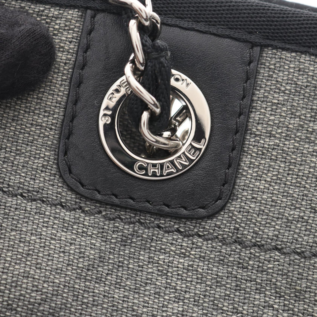 Chanel Deauville Chain Tote · Canvas
