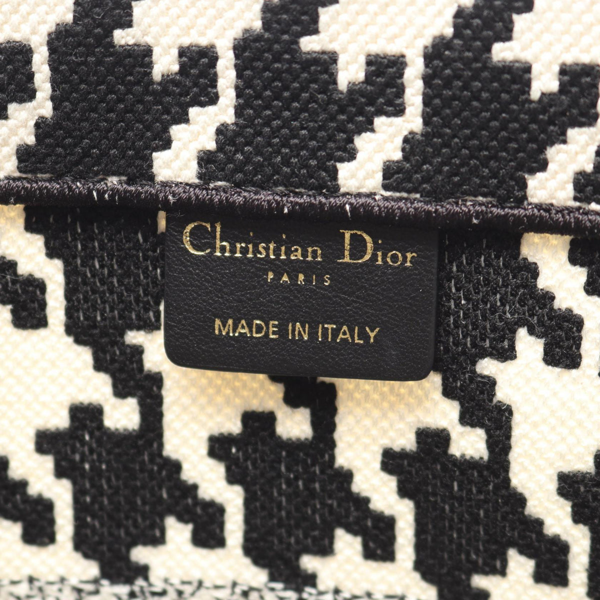 Dior Book Tote · Houndstooth