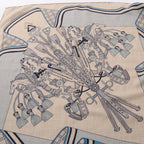 Hermès Carré 140 Bouquets Sellier · Silk