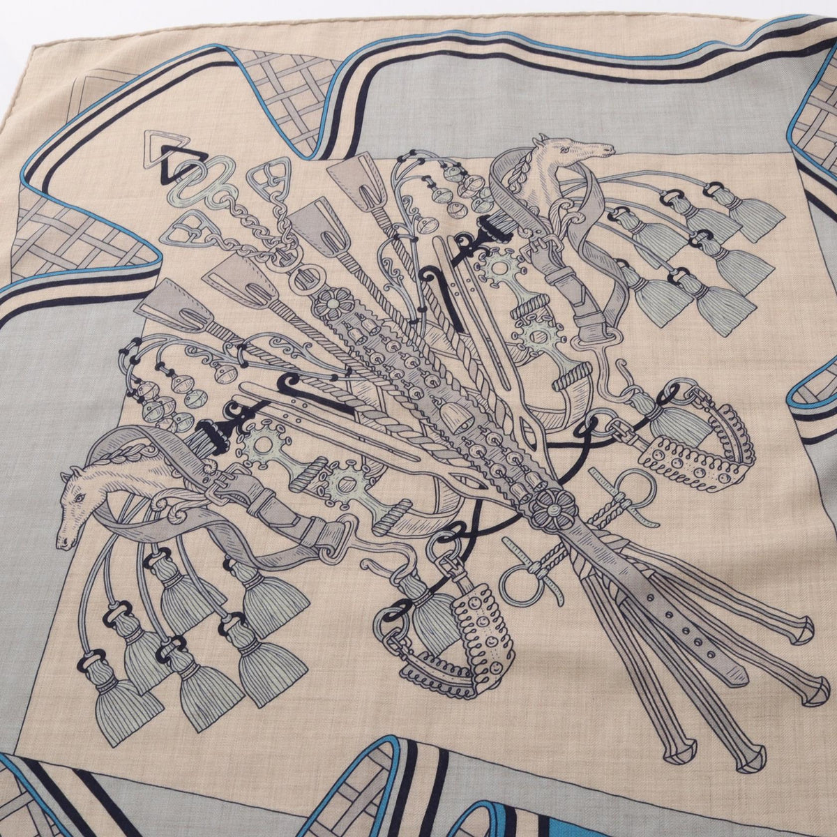 Hermès Carré 140 Bouquets Sellier · Silk