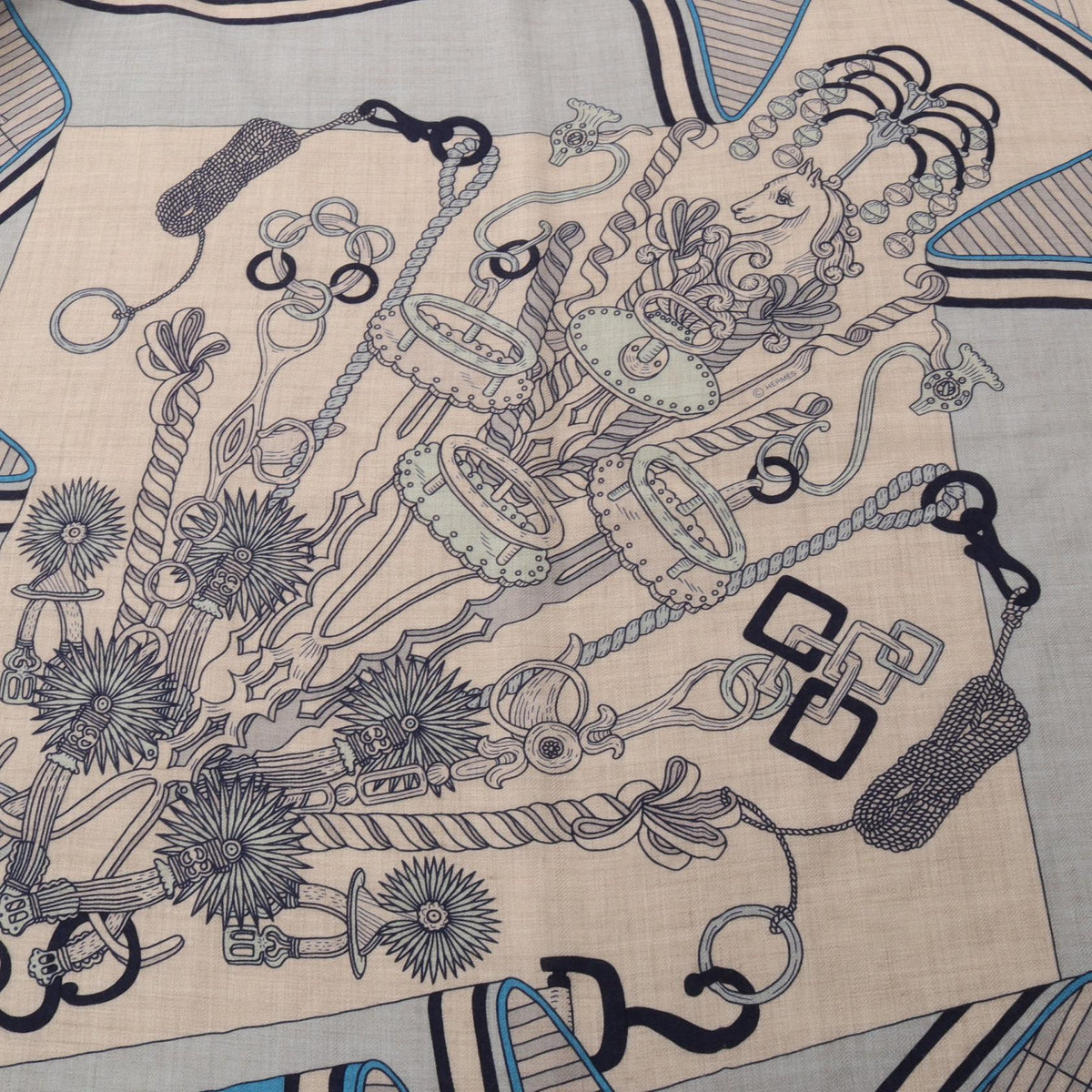 Hermès Carré 140 Bouquets Sellier · Silk