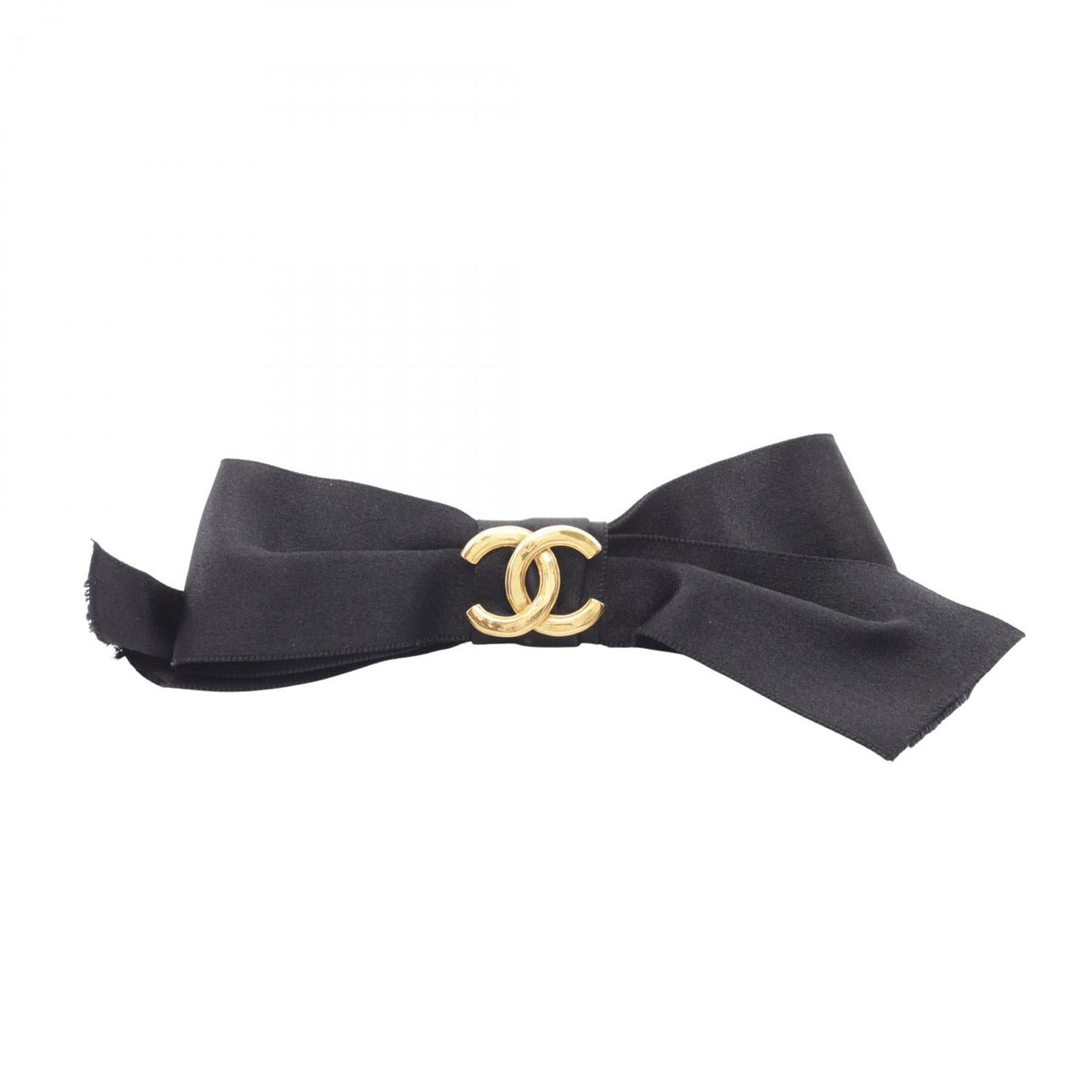 Chanel Vintage COCO Mark Ribbon Barrette