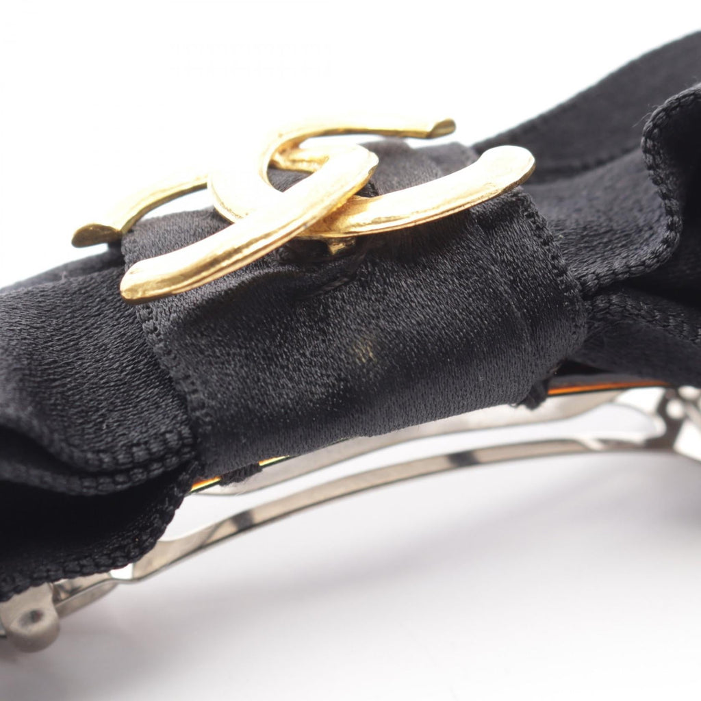 Chanel Vintage COCO Mark Ribbon Barrette