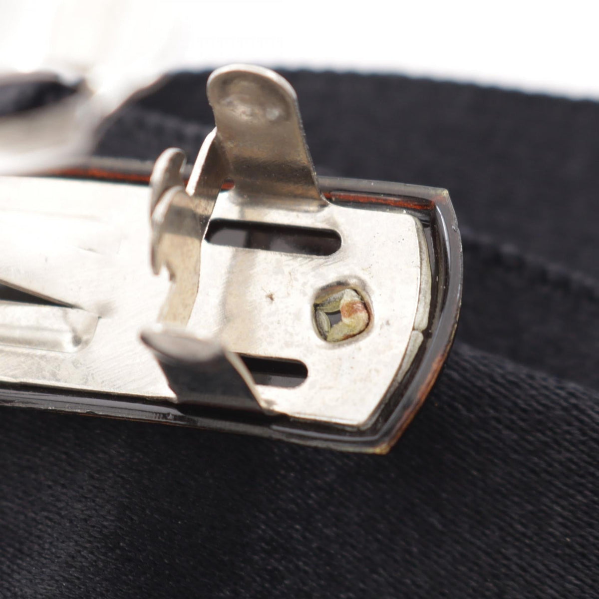 Chanel Vintage COCO Mark Ribbon Barrette
