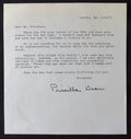 Priscilla Dean Actress Autographed 1972 TLS Typed Letter Signed PSA/DNA 177036
