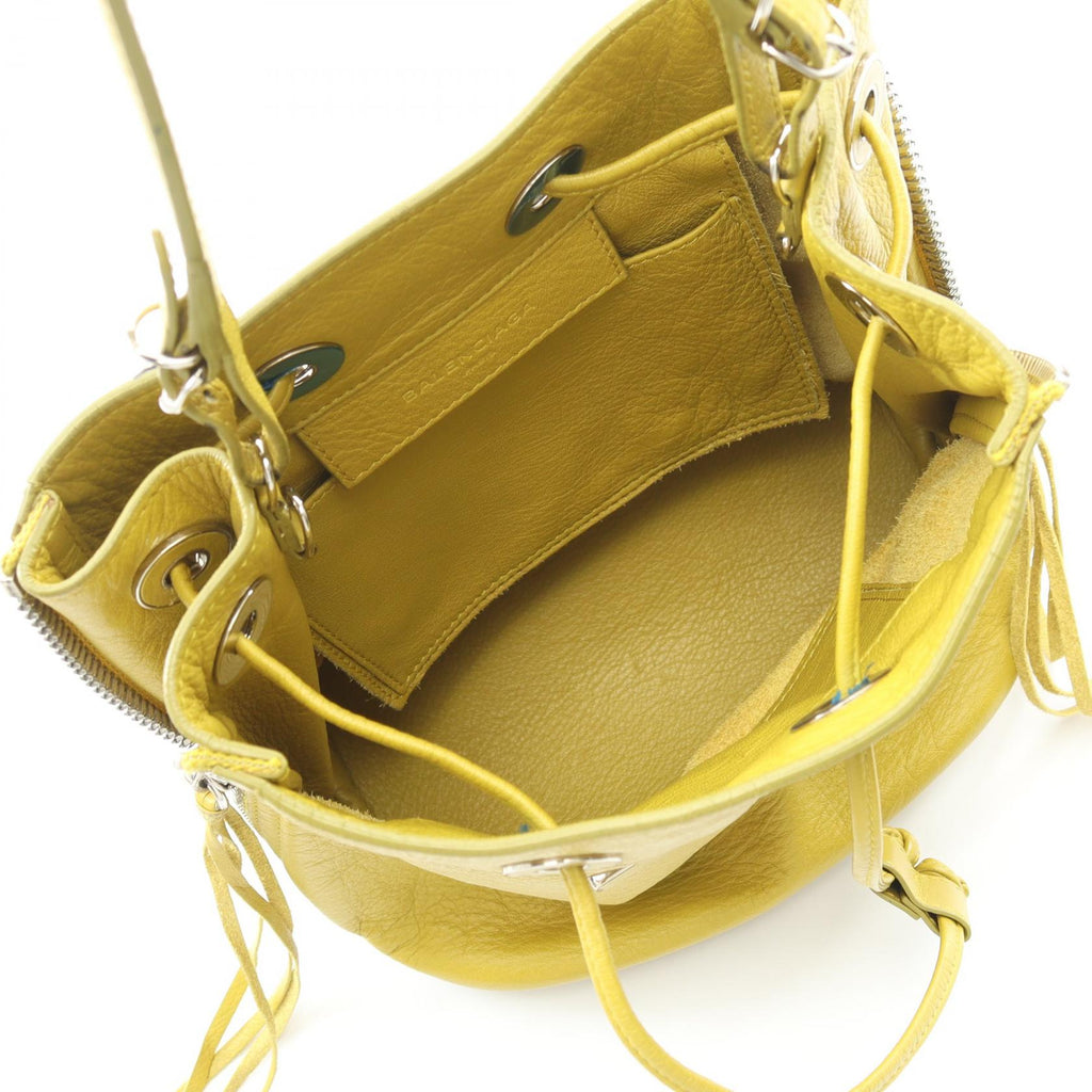 Balenciaga Paper Plate Bucket · Leather
