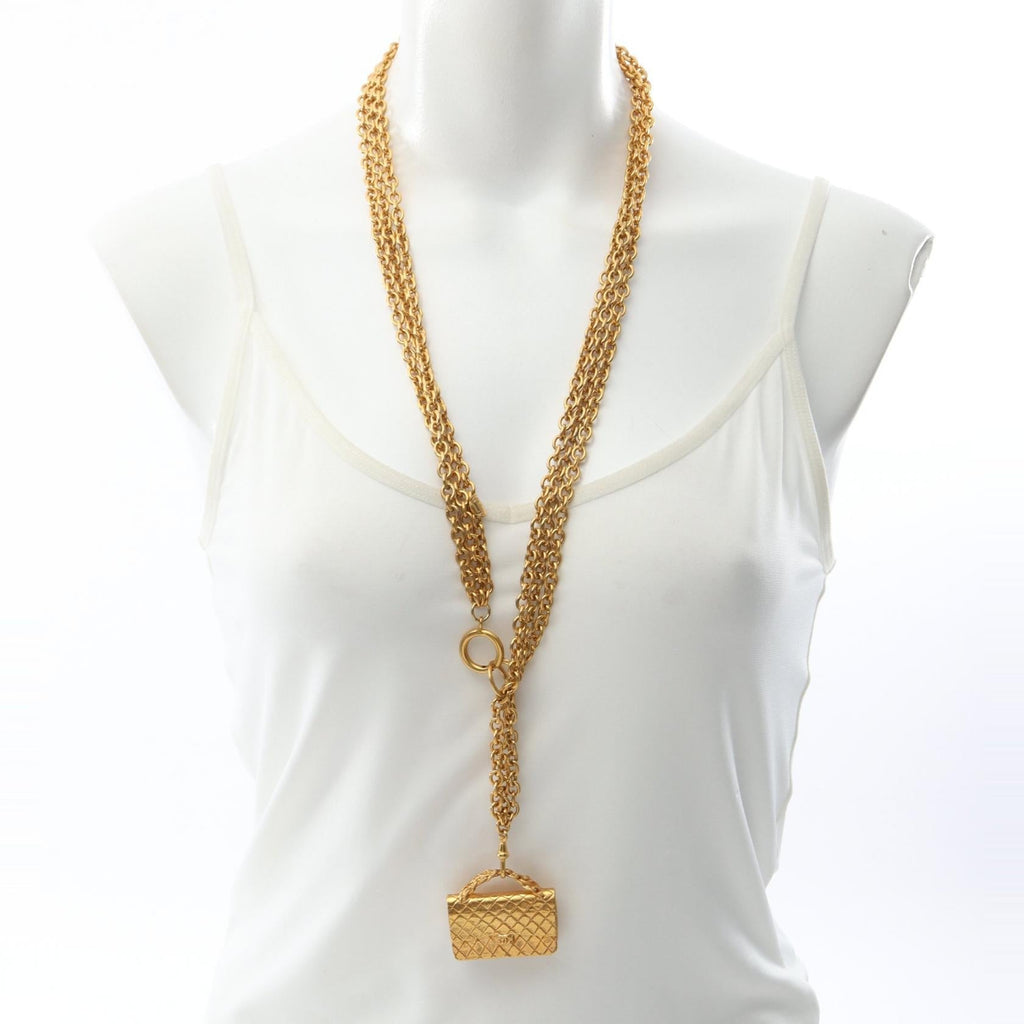 Chanel Matelassé Bag Motif · Necklace