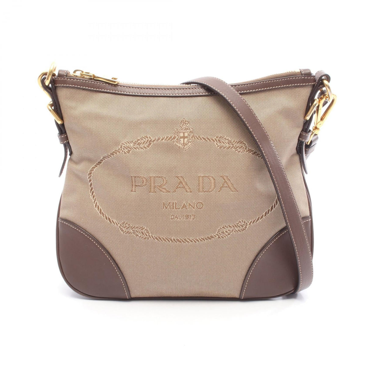 Prada Logo Jacquard · Canvas Leather